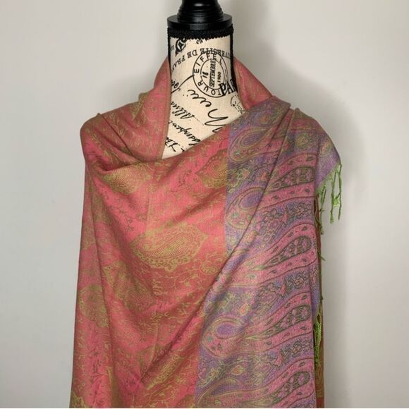 pashmina Accessories - Only 1 Left! Beautiful Multi Colored Pashmina